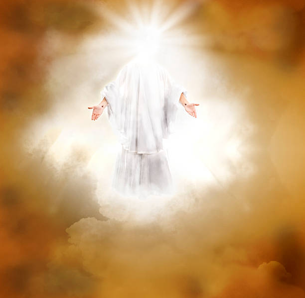 Jesus Christ appearing in glory and light